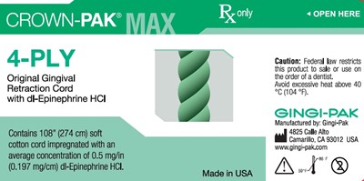 Principal display-4-ply - Crown Pak Max 4 ply label